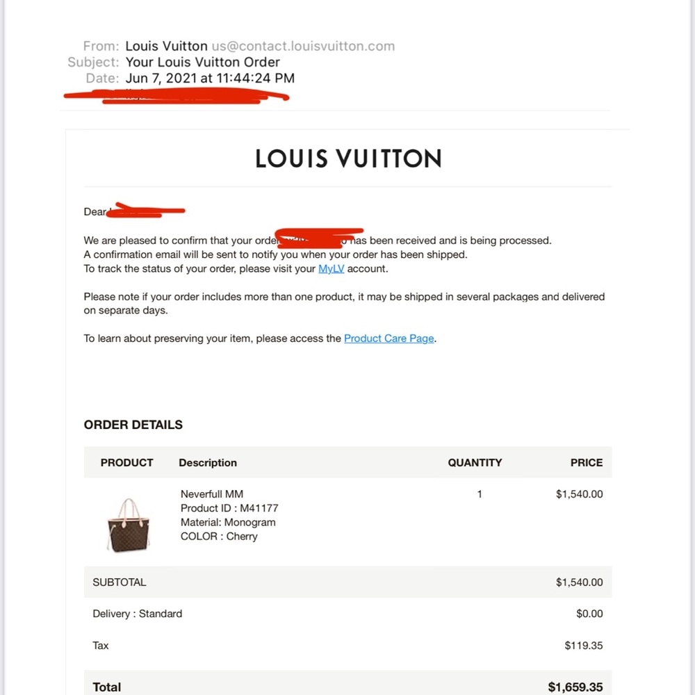 LOUIS VUITTON NEVERFULL